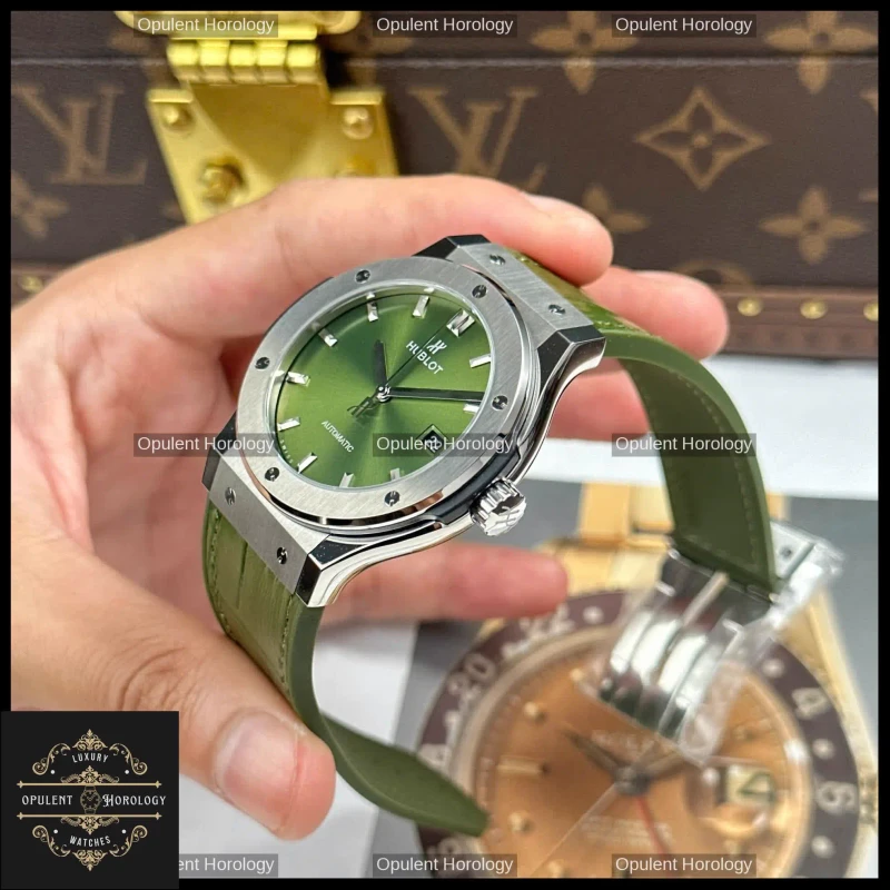 Hublot Classic Fusion 42mm Green Titanium Ultra-Lightweight Automatic Watch