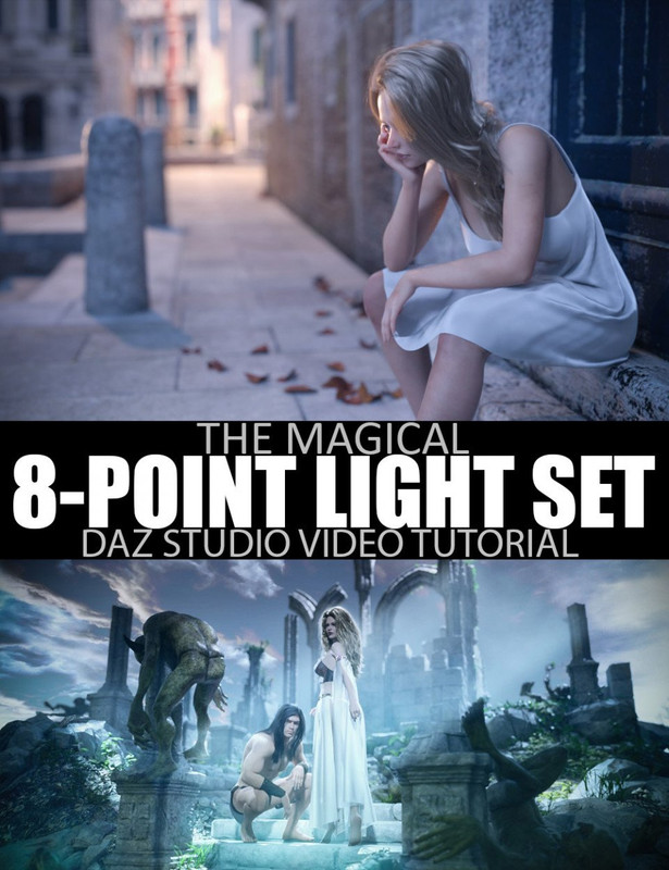 the magical 8 point light set daz studio tutorial 00 main daz3d 1