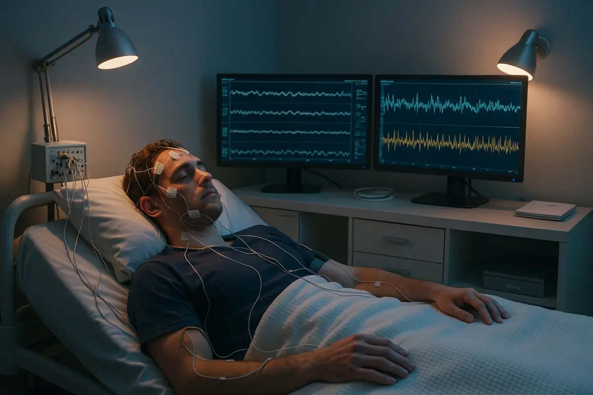 Professional sleep studies use advanced monitoring equipment to diagnose sleep disorders