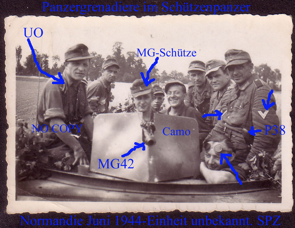 ,Schützenpanzer mit Grenadieren,Normandie`44,Fra