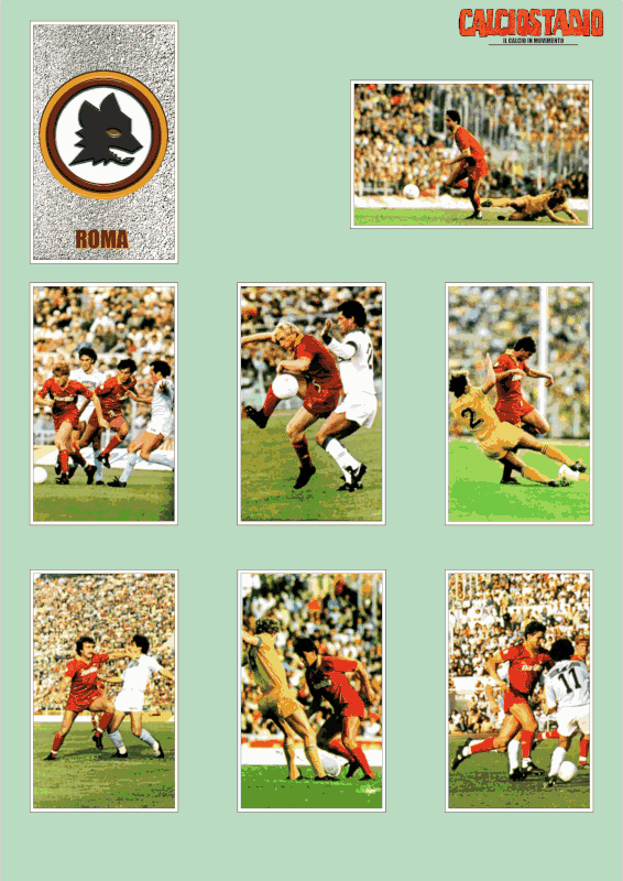 CALCIOSTADIO-1984-85-FIGURINE-ROMA1-FR