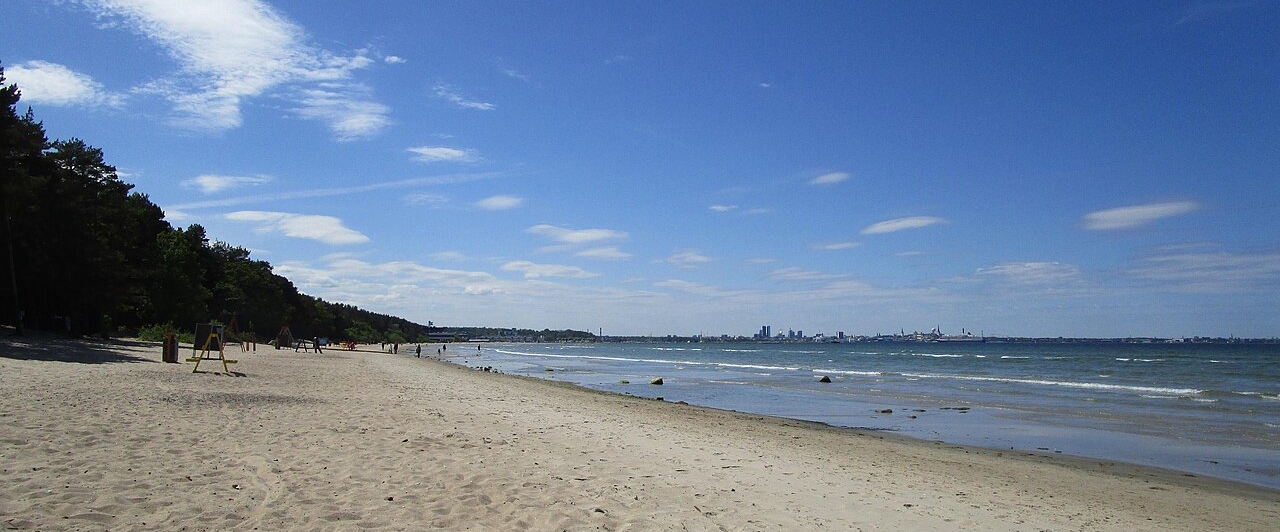 Plage de Pirita à Tallinn