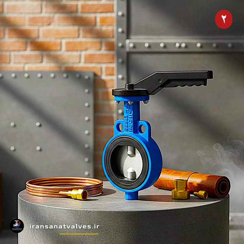 جزئیات فلنچ DIN 2501 شیر پروانهای میراب سایز 6 اینچ