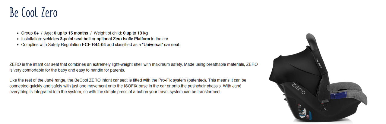 base isofix be cool zero