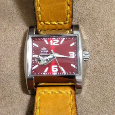 Orient-automatic-winding-menswatch-Open-Heart-red-square-dial