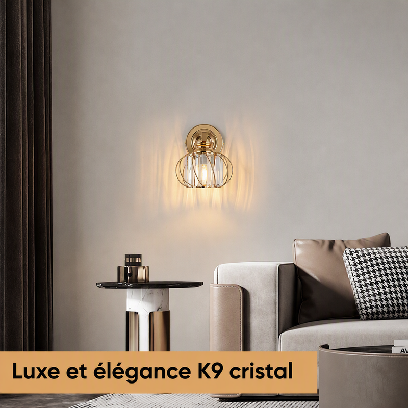 Finition doré / cristal – Style soigné