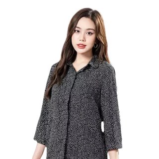 DC1473-Áo Sơ Mi Cổ Đức Nẹp Dấu Khuy LAMER L61H23Q030