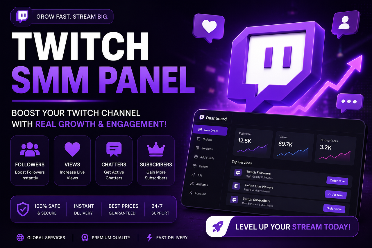 Twitch SMM Panel Services: Boost Twitch Growth with the Best SMM Panel in 2026