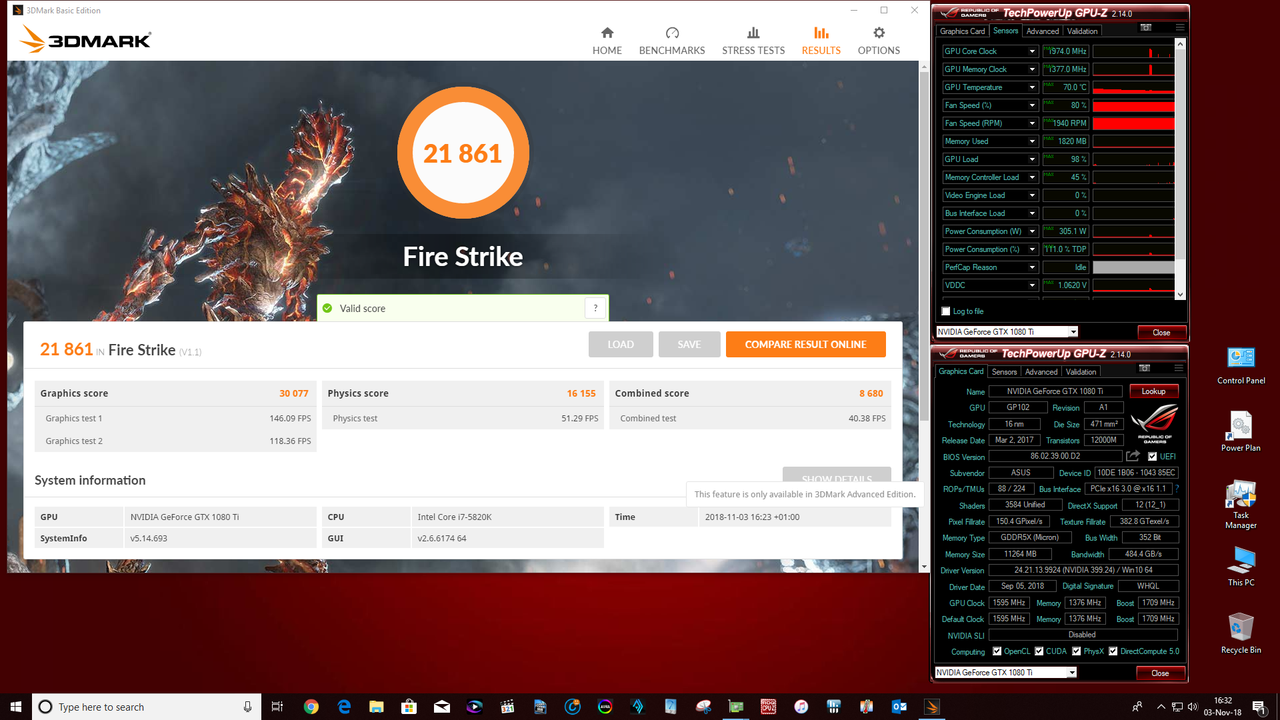 3DMark Firestrike (Gaming Mode)