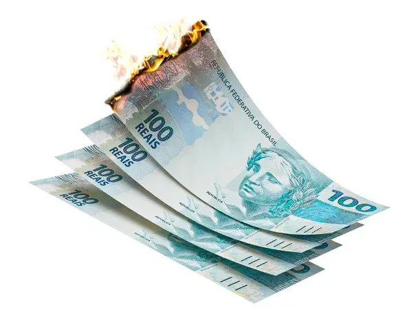 Dinheiro gasto sem resultado