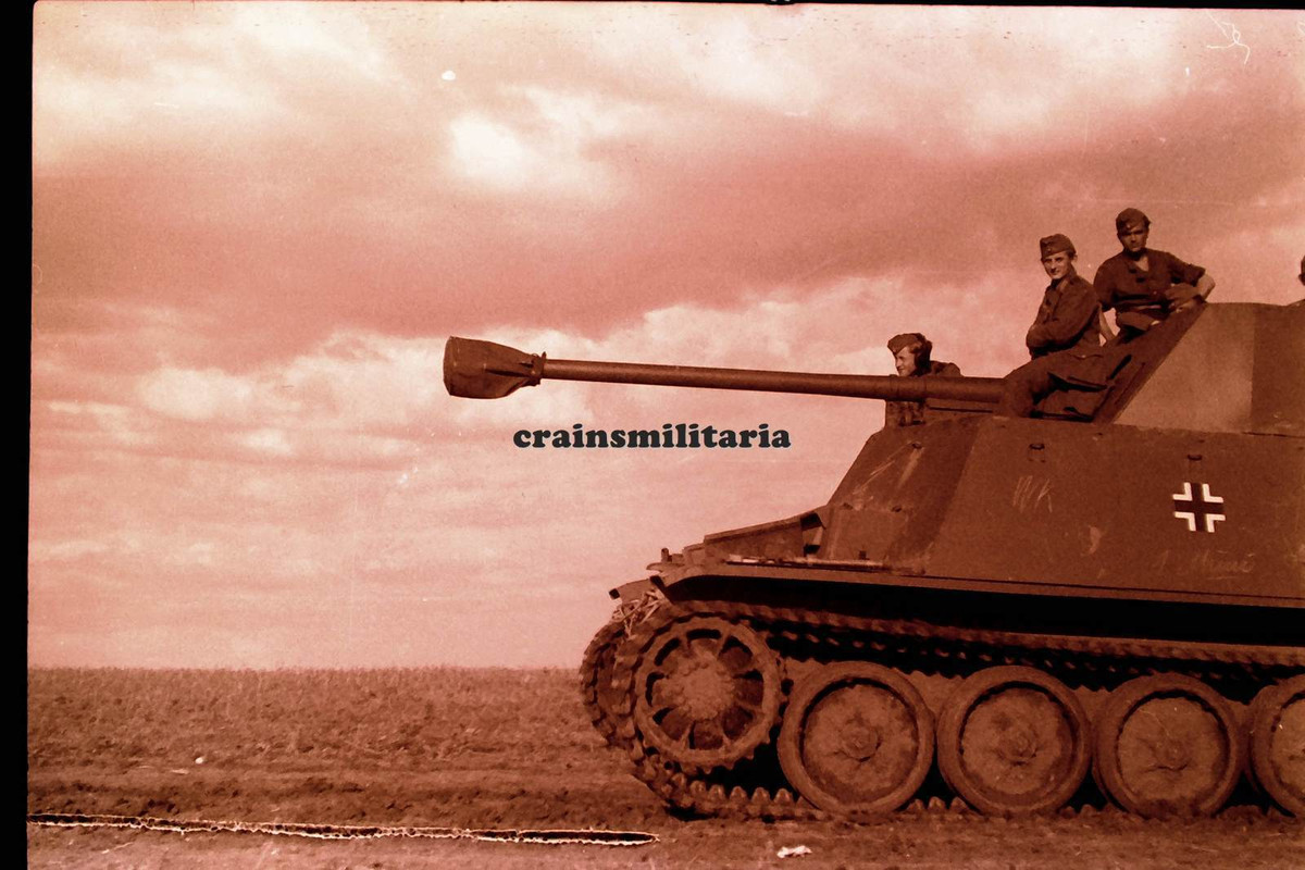 Orig. Negativ Foto Jagdpanzer MARDER II Panzer Panzerjäger Tank in Russland