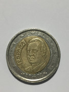 * ERROR * 2 EURO año 2002 España. TALADRO IRREGULAR  A665760-E-077-B-4668-A06-C-8-FEE4-C1-F7357