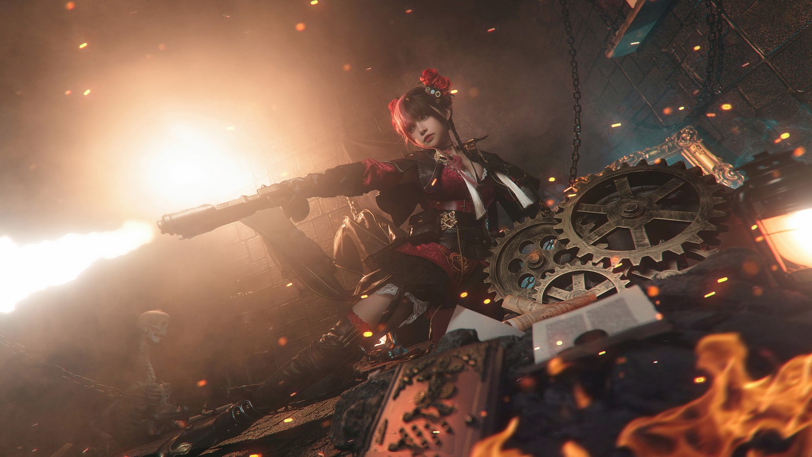 六二二同学 天谕手游 炎天 Cosplay 写真图集｜国风角色高清摄影（12P｜433MB）