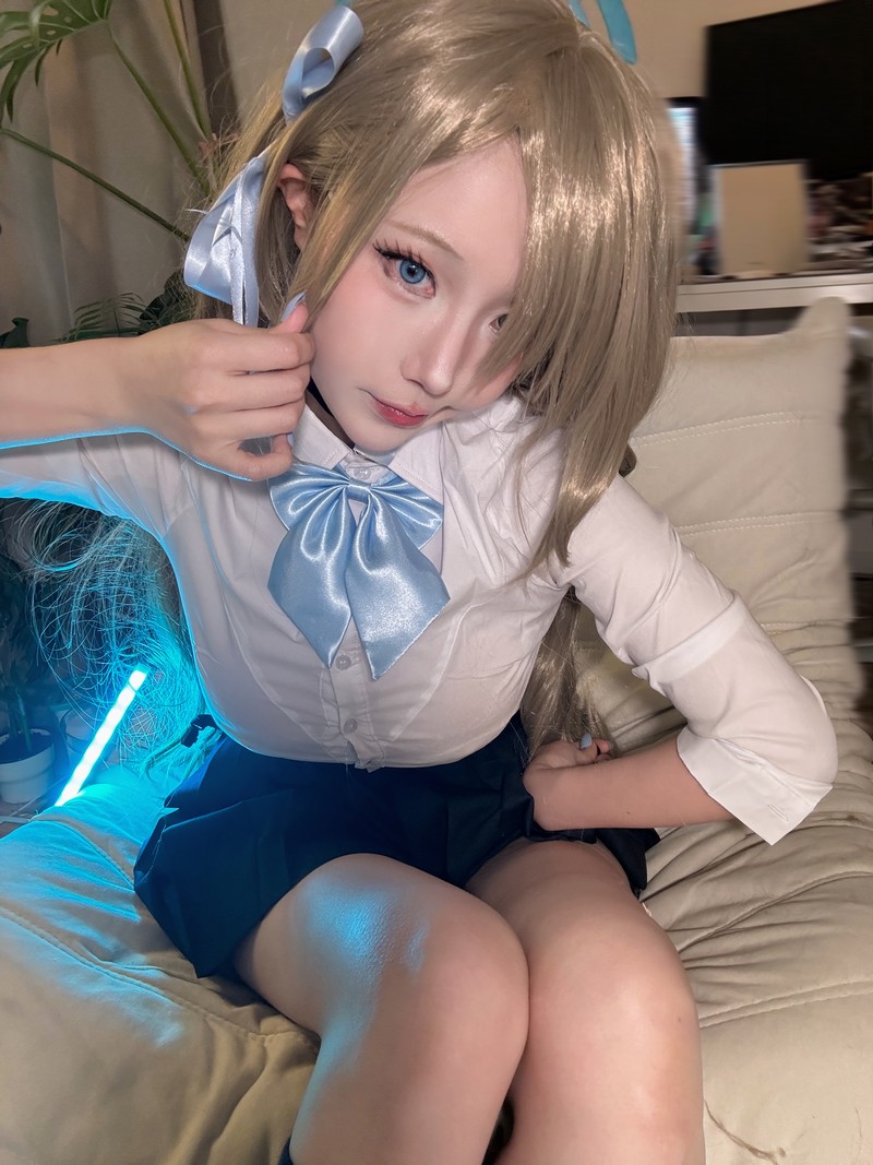 切切Celia 明日奈制服 Asuna Cosplay 自拍写真 17P+7V插图6