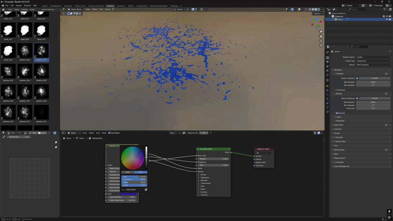 Color and procedural variation controls