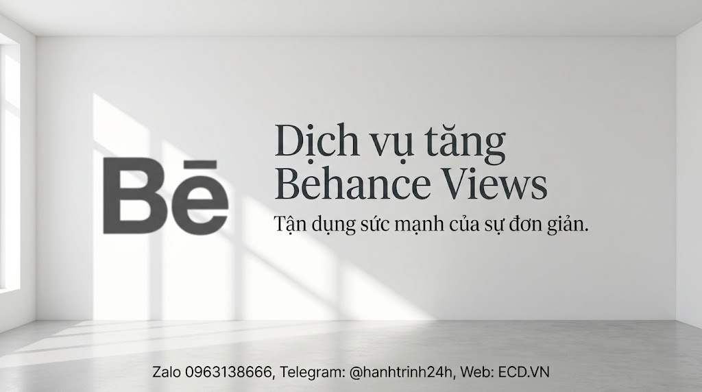 dịch vụ tăng behance views nhanh dành cho designer