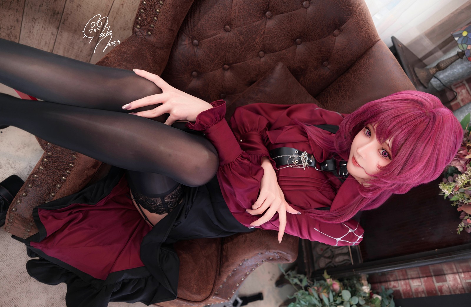 Machi马吉 Kafka 卡芙卡Cosplay写真合集｜魅惑风高清套图（68P-238.2M）插图5