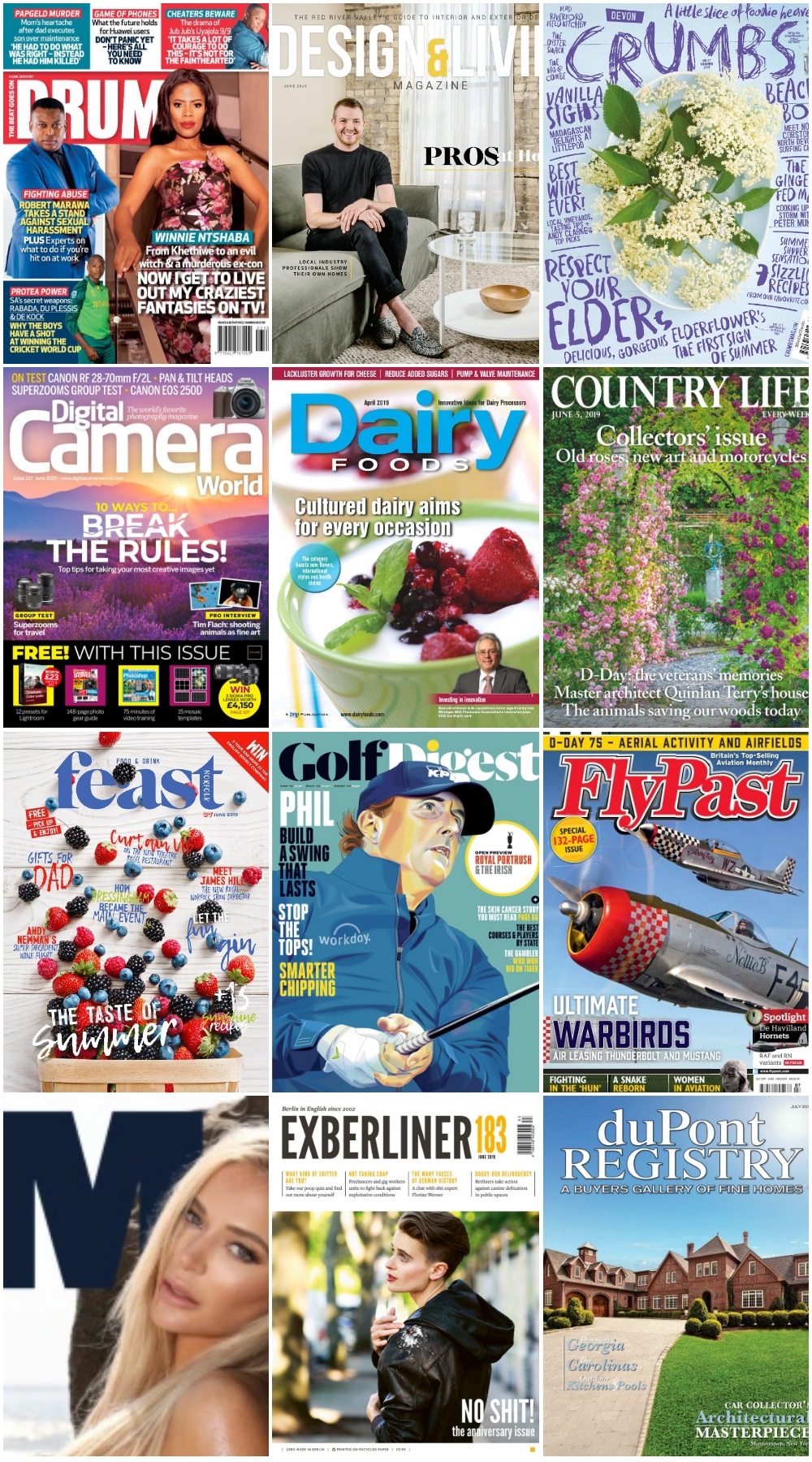 50 Assorted Magazines - June 15 2019