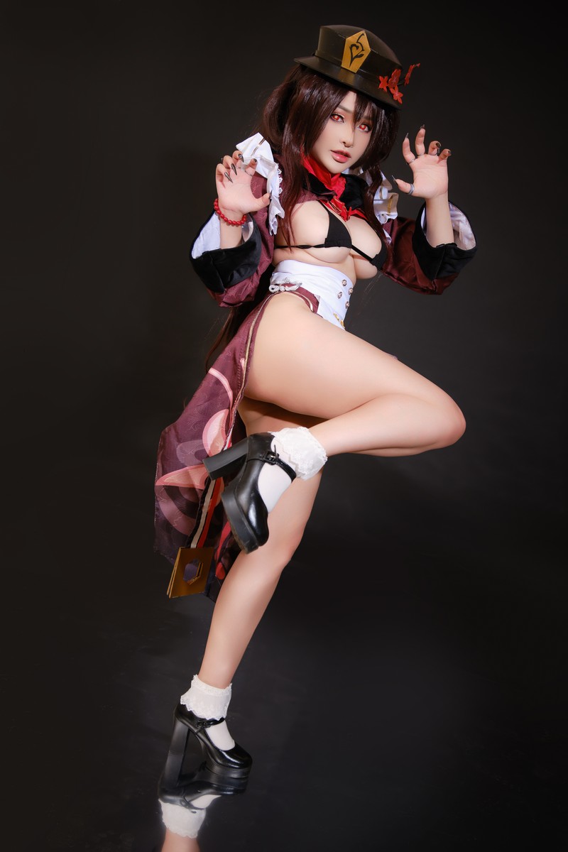 MiMi Chan 胡桃 Hu Tao Cosplay 原神高清写真【10P-91.5M】插图4