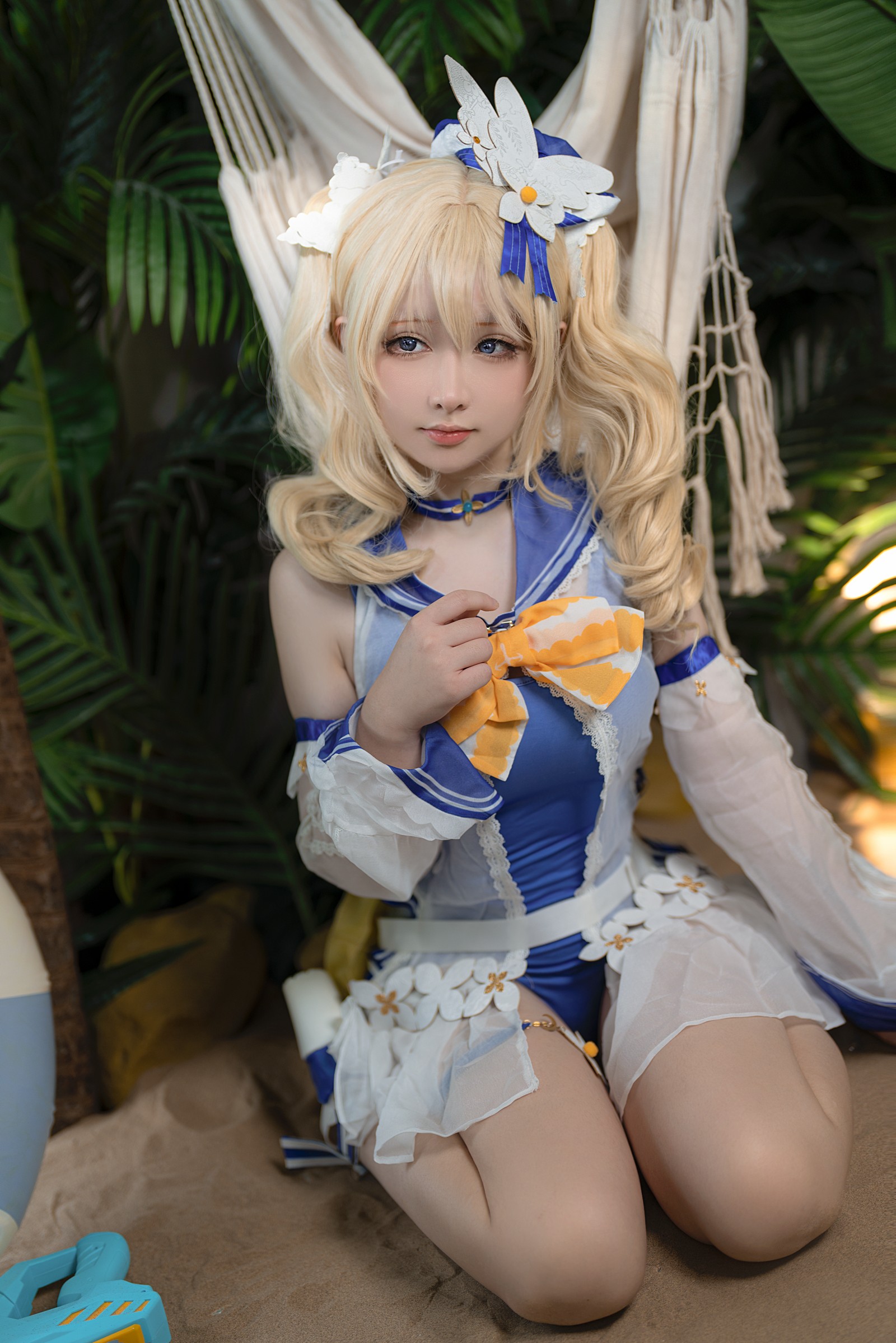 樱梨梨 芭芭拉 泳装 Cosplay 写真集｜原神角色高清摄影（30P｜576MB）插图5