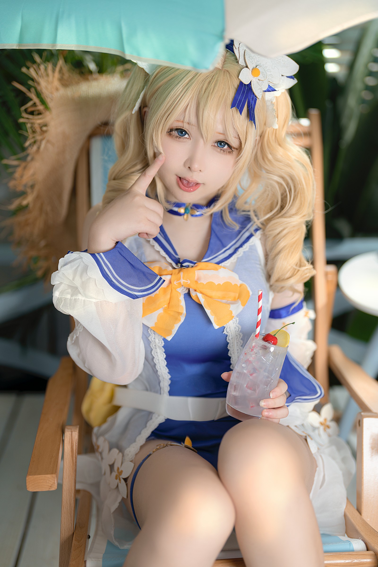 樱梨梨 芭芭拉 泳装 Cosplay 写真集｜原神角色高清摄影（30P｜576MB）插图4