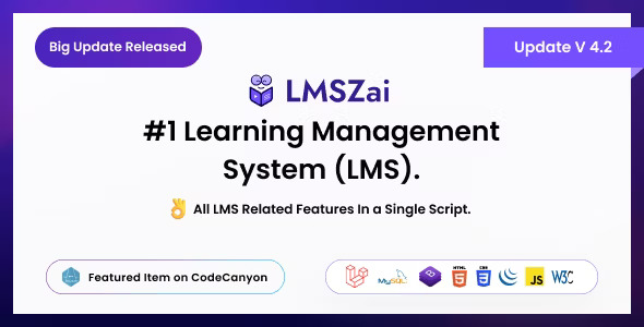 LMSZAI v4.2 - LMS | Learning Management System (Laravel) - nulled