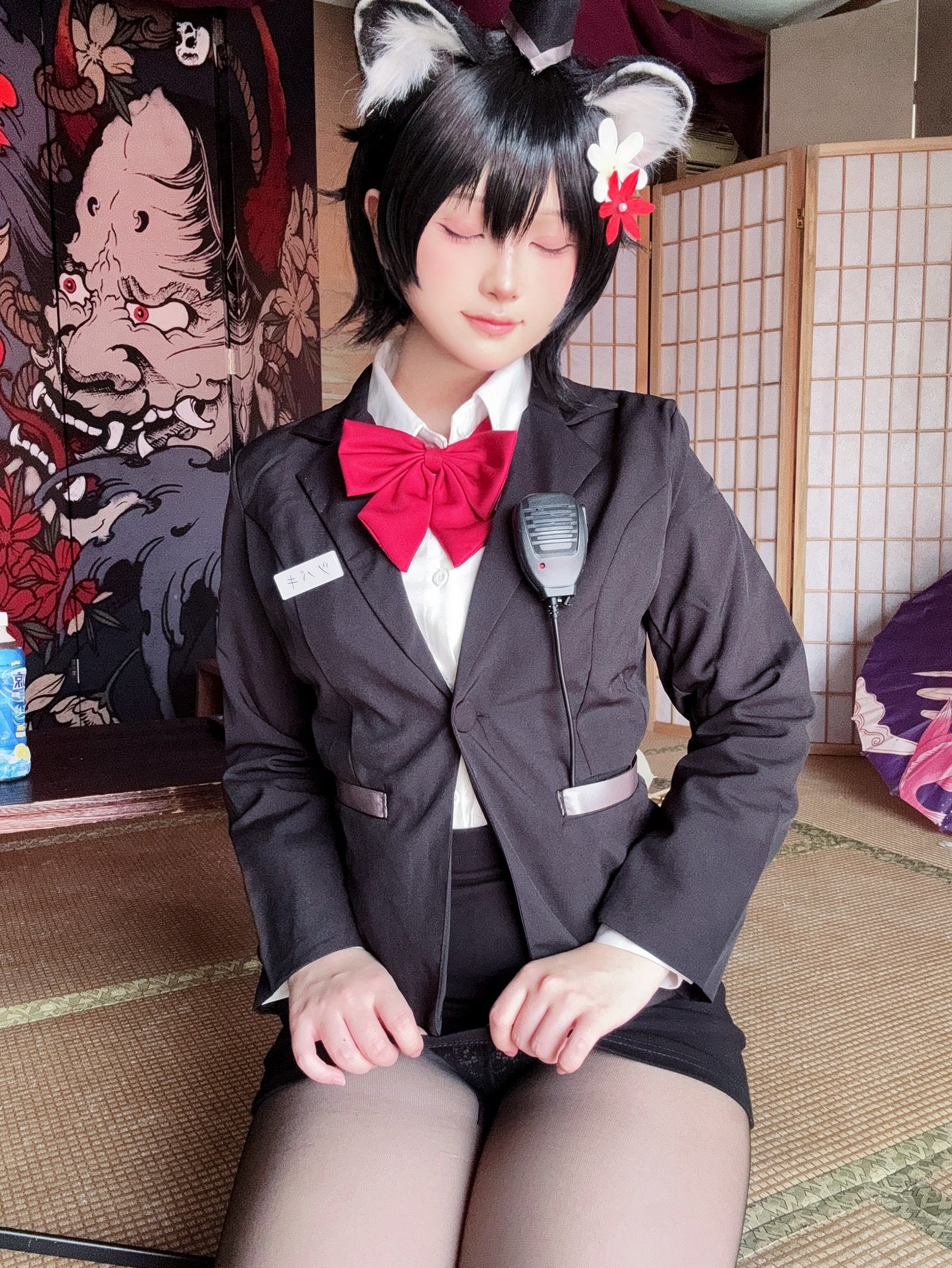 屿鱼 Yuyu 蔚蓝档案 春日椿 导游主题 Cosplay 写真集（55P｜156MB）插图1