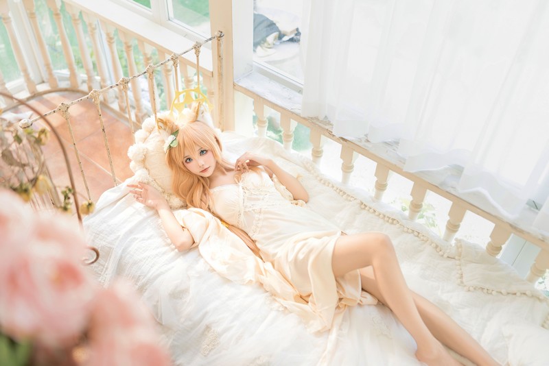 艾西Aiwest 碧蓝档案伊落玛丽睡衣Cosplay写真图集 高清图集 34P (102.2M)插图