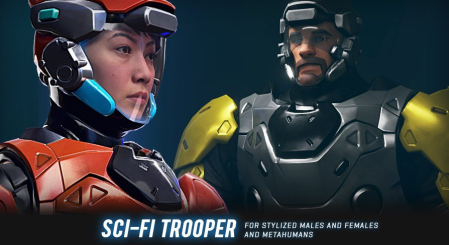 Unreal Engine Marketplace - SciFi Troopers Set (4.27)