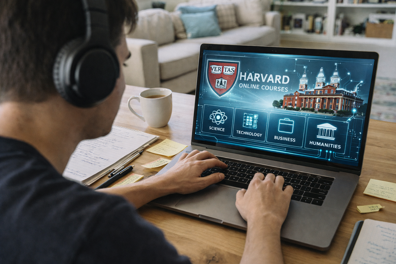 Harvard abriu 160 cursos grátis online – a parte que ninguém te conta é o “hack” por trás disso