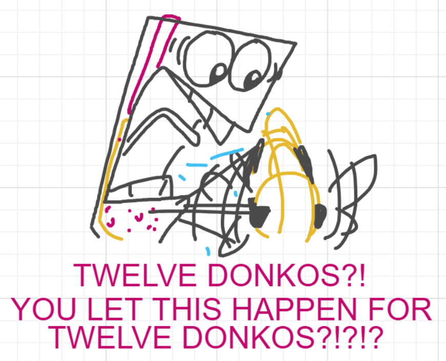 A panel from A Murder On The, episode six of the Board Boards object show by Furretwalk/WalkingFurret.