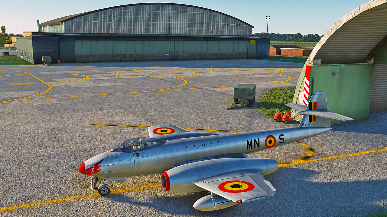Beauvechain-EBBE-Gloster-Meteor-BAF-Silv