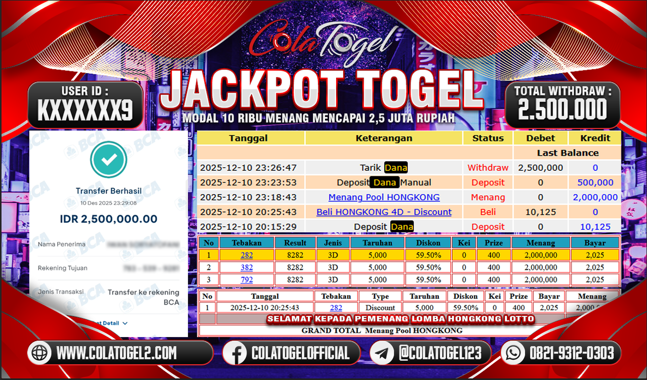 JACKPOT HONGKONG LOTTO!!