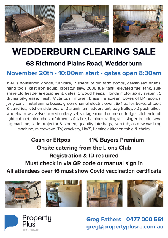 Clearing sale