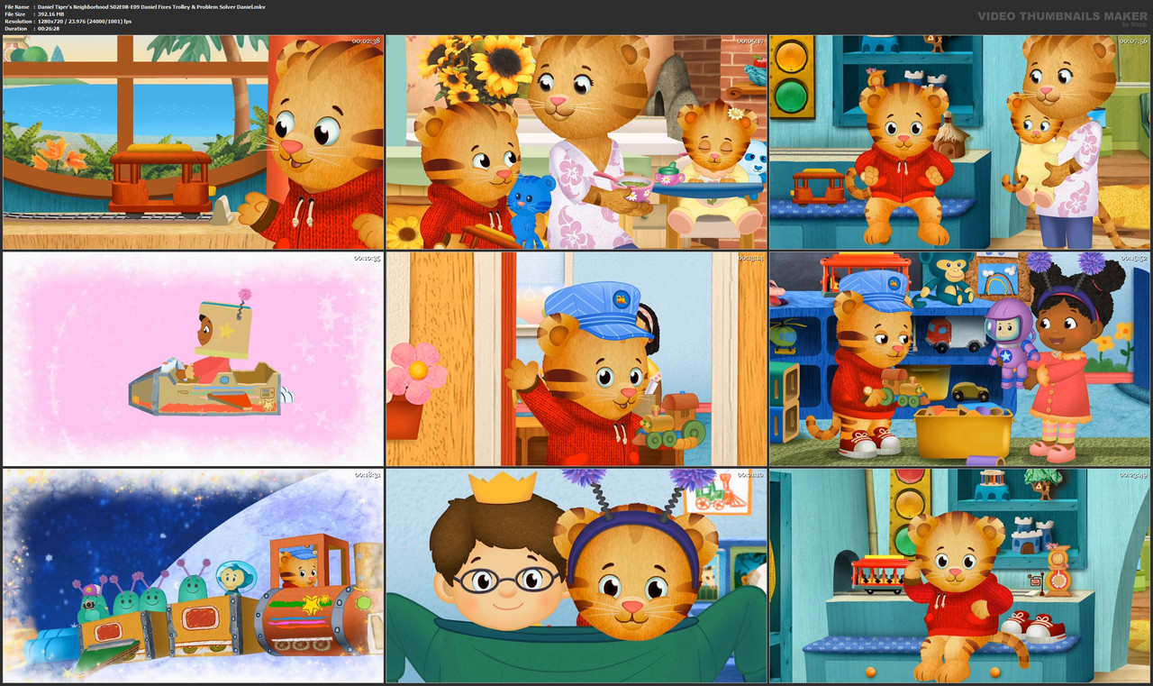 Daniel Tiger's Neighborhood S02E08-E09 Daniel Fixes Trolley & Problem Solver Daniel.mkv