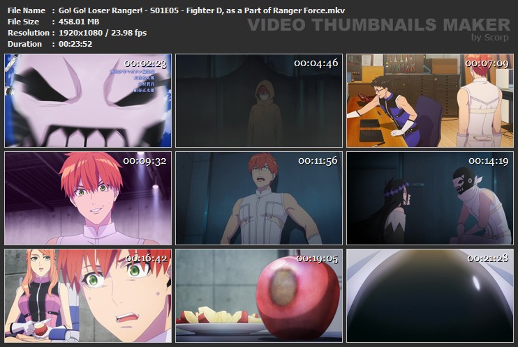 Go! Go! Loser Ranger! - S01E05 - Fighter D, as a Part of Ranger Force.mkv