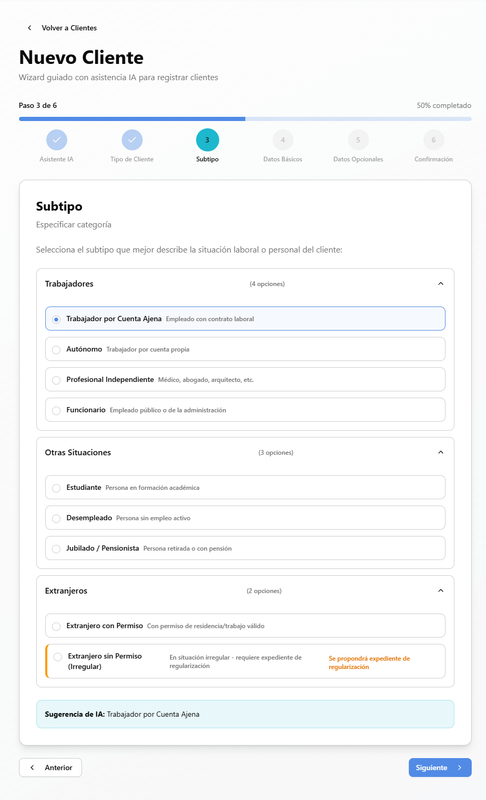 LexFlow - Clasificación legal según normativa española