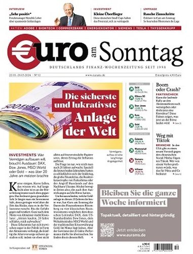 Cover: Euro am Sonntag Finanzmagazin No 12 vom 22  März 2024