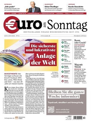 Cover: Euro am Sonntag Finanzmagazin No 12 vom 22  M&auml;rz 2024
