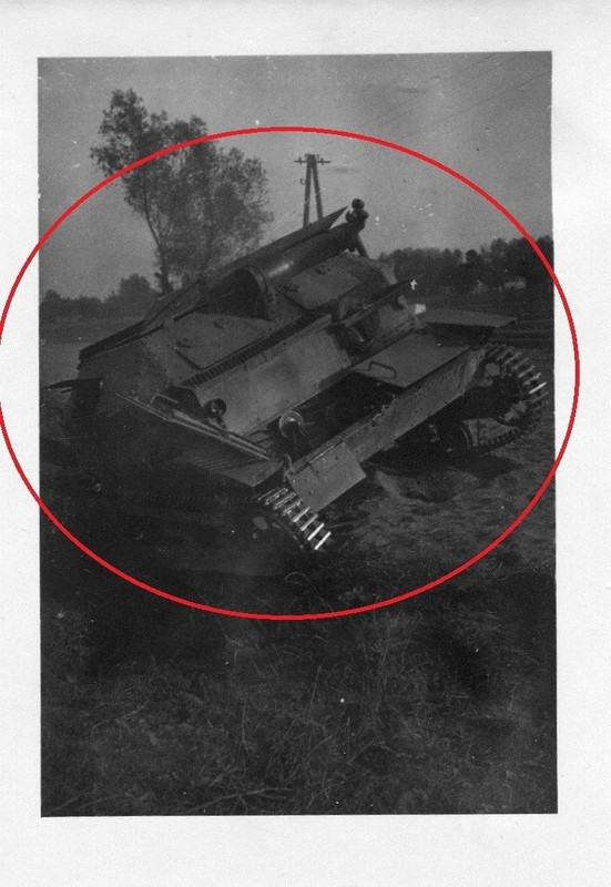 WW II Foto Polen Panzer zerstört