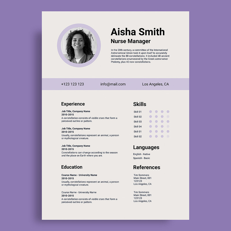 CV Template for Students – Free Download Simple & Professional