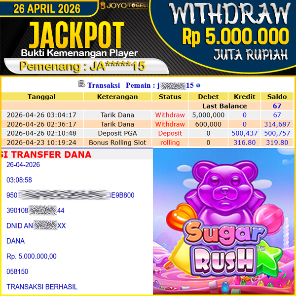 jackpot-permainan-pragmatic-play-sugar-rush-wd-5000000--dibayar-lunas-di-joyotogel