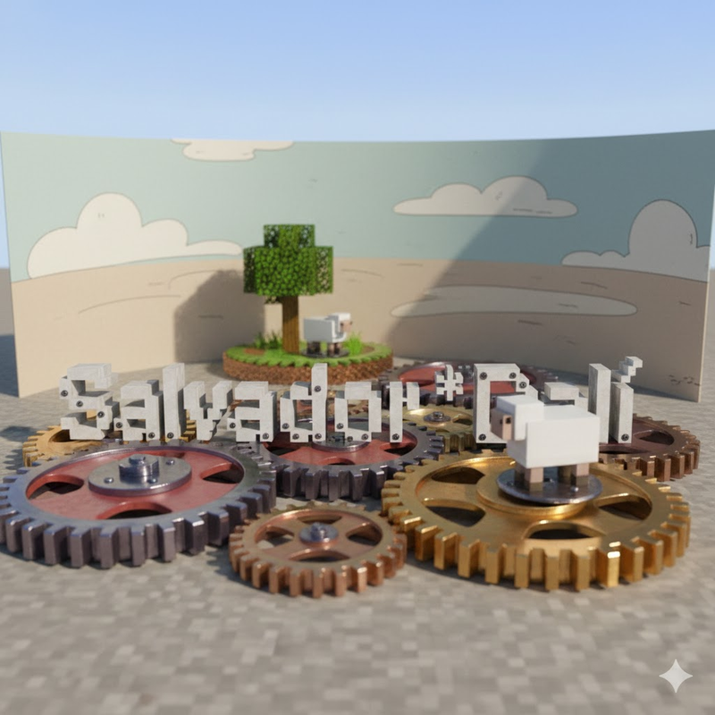 Phong cách mô hình đồ chơi thiếc cổ điển