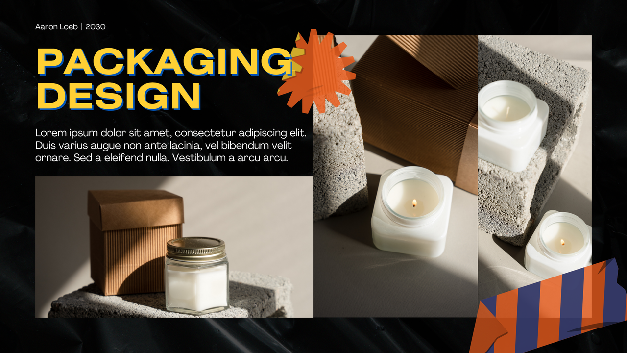 Modern Bold Graphic Designer Creative Portfolio Presentation