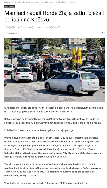 Screenshot 2024-05-25 at 13-45-48 Manijaci napali Horde Zla a zatim bježali od istih na Koševu