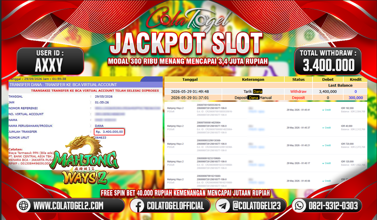JACKPOT SLOT GACOR!!