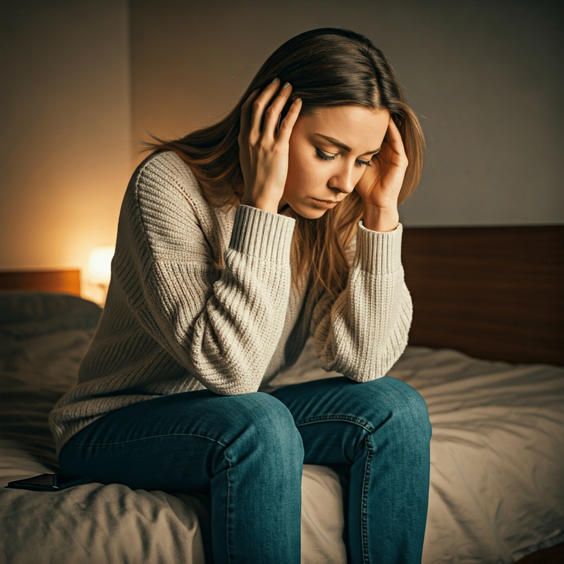 Mujer sintiéndose atrapada