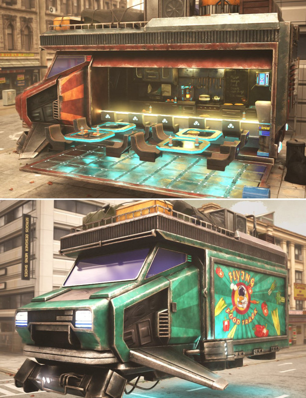 Cyber Flying Food Truck