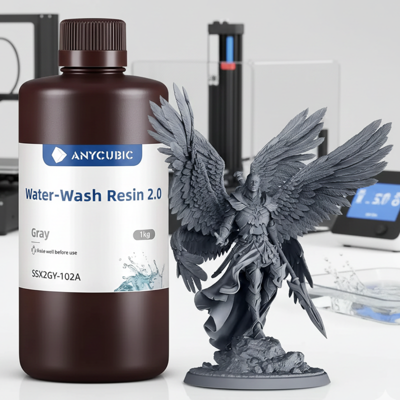 Garrafa de Resina Anycubic Lavável Cinza