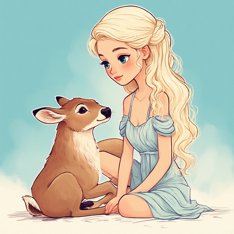 A-cute-cartoon-showing-Goddess-3